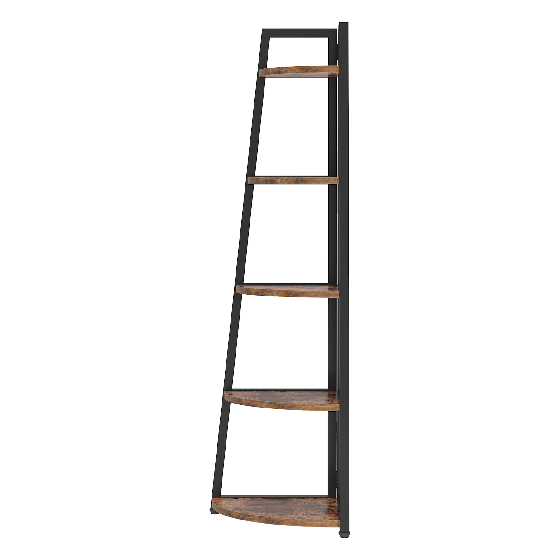 5-Tier Corner Shelf,Tall Corner Ladder Shelf Small Bookshelf_voghion.com
